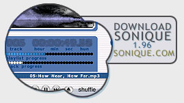 Free Sonique 1.96 mp3 player download